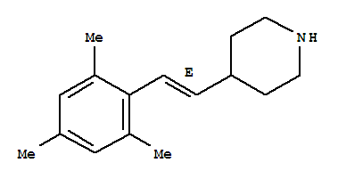 (9CI)-4-[(1E)-2-(2,4,6-三甲基苯基)乙烯]-哌啶結(jié)構(gòu)式_794472-32-5結(jié)構(gòu)式
