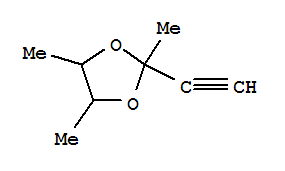 (9ci)-2-乙炔-2,4,5-三甲基-1,3-二氧戊環(huán)結(jié)構(gòu)式_79449-66-4結(jié)構(gòu)式
