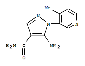 1H-pyrazole-4-carboxamide,5-amino-1-(4-methyl-3-pyridinyl)-(9ci)Structure,794569-05-4Structure 1H-pyrazole-4-carboxamide,5-amino-1-(4-methyl-3-pyridinyl)-(9ci) Structure,794569-05-4Structure