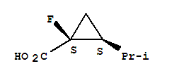 順式-(9ci)-1-氟-2-(1-甲基乙基)-環(huán)丙烷羧酸結(jié)構(gòu)式_79658-33-6結(jié)構(gòu)式