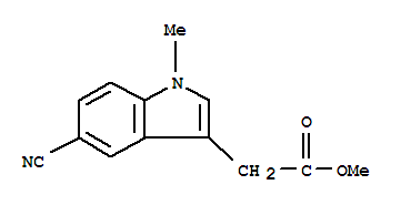 1H-indole-3-aceticacid,5-cyano-1-methyl-,methylester(9ci)Structure,796856-92-3Structure 1H-indole-3-aceticacid,5-cyano-1-methyl-,methylester(9ci) Structure,796856-92-3Structure