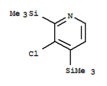 (9CI)-3-氯-2,4-雙(三甲基甲硅烷基)-吡啶結(jié)構式_79698-59-2結(jié)構式
