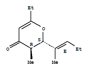 (2s,3r)-(9ci)-6-乙基-2,3-二氫-3-甲基-2-[(1e)-1-甲基-1-丁烯]-4H-吡喃-4-酮結構式_797758-65-7結構式