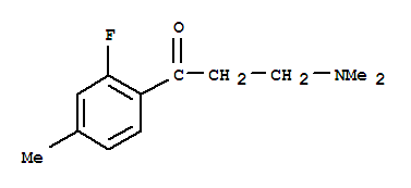 (9ci)-3-(二甲基氨基)-1-(2-氟-4-甲基苯基)-1-丙酮結(jié)構(gòu)式_797806-84-9結(jié)構(gòu)式