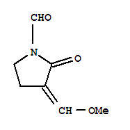 (9ci)-3-(甲氧基亞甲基)-2-氧代-1-吡咯烷羧醛結(jié)構(gòu)式_79961-91-4結(jié)構(gòu)式