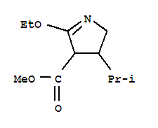 (9ci)-5-乙氧基-3,4-二氫-3-(1-甲基乙基)-2H-吡咯-4-羧酸甲酯結(jié)構(gòu)式_80036-57-3結(jié)構(gòu)式