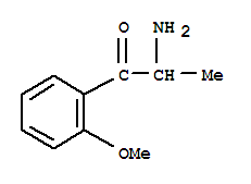  2-氨基-1-(2-甲氧基苯基)-1-丙酮結(jié)構(gòu)式_80096-47-5結(jié)構(gòu)式