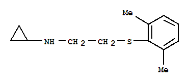 (8ci)-n-[2-(2,6-二甲苯基硫代)乙基]-環(huán)丙胺結(jié)構(gòu)式_801150-55-0結(jié)構(gòu)式