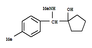 (8ci)-1-[p-甲基-alpha-(甲基氨基)芐基]-環(huán)戊醇結(jié)構(gòu)式_801155-39-5結(jié)構(gòu)式
