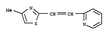 (8CI)-2-[2-(4-甲基-2-噻唑)乙烯基]-吡啶結構式_801162-58-3結構式