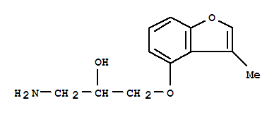 (8ci)-1-氨基-3-[(3-甲基-4-苯并呋喃)氧基]-2-丙醇結(jié)構(gòu)式_801207-01-2結(jié)構(gòu)式