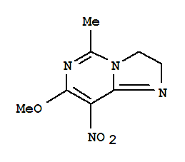 (8ci)-2,3-二氫-7-甲氧基-5-甲基-8-硝基-咪唑并[1,2-c]嘧啶結(jié)構(gòu)式_801210-93-5結(jié)構(gòu)式