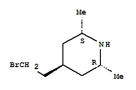 反式-(8ci)-4-(2-溴乙基)-2,6-二甲基哌啶結構式_801993-80-6結構式