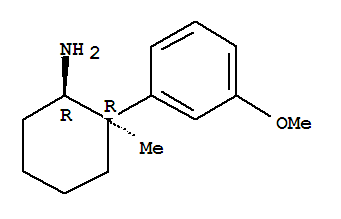 順式-(8ci)-2-(m-甲氧基苯基)-2-甲基-環(huán)己基胺結(jié)構(gòu)式_802000-71-1結(jié)構(gòu)式