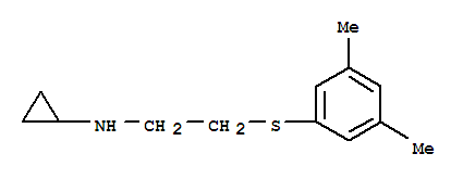 (8ci)-n-[2-(3,5-二甲苯基硫代)乙基]-環(huán)丙胺結構式_802266-07-5結構式