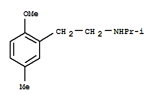 (8ci)-n-異丙基-2-甲氧基-5-甲基-苯乙胺結(jié)構式_802317-24-4結(jié)構式