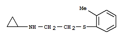 (8ci)-n-[2-(鄰甲苯硫代)乙基]-環(huán)丙胺結(jié)構(gòu)式_802554-38-7結(jié)構(gòu)式