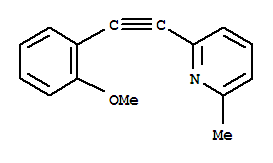 (8ci)-6-[(o-甲氧基苯基)乙炔]-2-甲基吡啶結(jié)構(gòu)式_802619-63-2結(jié)構(gòu)式