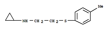 (8ci)-n-[2-(對甲苯硫代)乙基]-環(huán)丙胺結構式_802834-93-1結構式