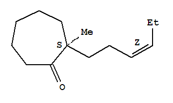 (2s)-(9ci)-2-(3z)-3-己烯yl-2-甲基-環(huán)庚酮結(jié)構(gòu)式_802903-35-1結(jié)構(gòu)式