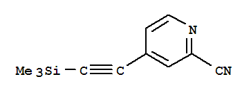 (9ci)-4-[(三甲基甲硅烷基)乙炔]-2-吡啶甲腈結構式_802905-85-7結構式