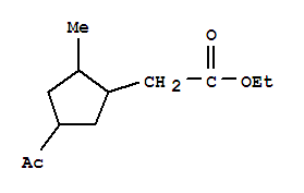 (5ci)-4-乙酰基-2-甲基-環(huán)戊烷乙酸乙酯結(jié)構(gòu)式_802917-46-0結(jié)構(gòu)式
