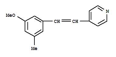 (8CI)-4-(3-甲氧基-5-甲基苯乙烯)-吡啶結(jié)構(gòu)式_803628-67-3結(jié)構(gòu)式