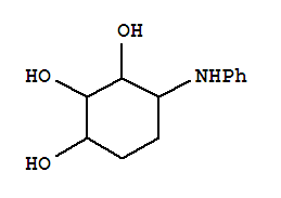(9ci)-4-(苯基氨基)-1,2,3-環(huán)己烷三醇結(jié)構(gòu)式_803633-37-6結(jié)構(gòu)式