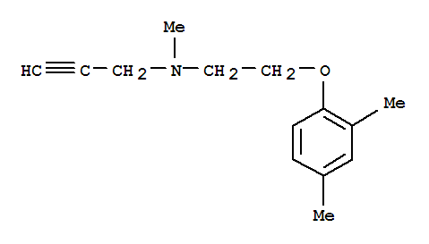 (9ci)-n-[2-(2,4-二甲基苯氧基)乙基]-n-甲基-2-丙炔-1-胺結(jié)構(gòu)式_804429-49-0結(jié)構(gòu)式