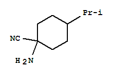 (9ci)-1-氨基-4-(1-甲基乙基)-環(huán)己烷甲腈結(jié)構(gòu)式_804433-45-2結(jié)構(gòu)式