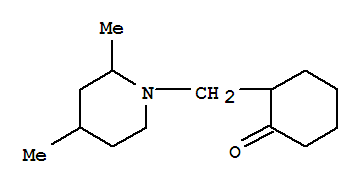 (9ci)-2-[(2,4-二甲基-1-哌啶基)甲基]-環(huán)己酮結(jié)構(gòu)式_805945-08-8結(jié)構(gòu)式