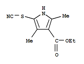 (9ci)-2,4-二甲基-5-硫代氰?；?1H-吡咯-3-羧酸乙酯結(jié)構(gòu)式_806632-20-2結(jié)構(gòu)式