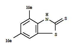 (9ci)-4,6-二甲基-2(3H)-苯并噻唑硫酮結構式_80689-36-7結構式