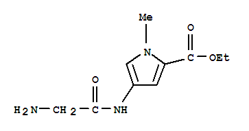(9ci)-4-[(氨基乙酰基)氨基]-1-甲基-1H-吡咯-2-羧酸乙酯結(jié)構(gòu)式_807267-05-6結(jié)構(gòu)式