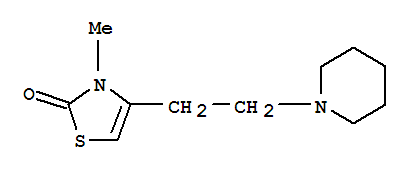 (9ci)-3-甲基-4-[2-(1-哌啶基)乙基]-2(3H)-噻唑酮結(jié)構(gòu)式_807278-77-9結(jié)構(gòu)式