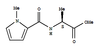 (9ci)-n-[(1-甲基-1H-吡咯-2-基)羰基]-L-丙氨酸甲酯結(jié)構(gòu)式_809239-31-4結(jié)構(gòu)式