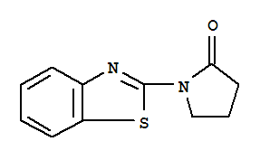 (9ci)-1-(2-苯并噻唑)-2-吡咯烷酮結(jié)構(gòu)式_81093-59-6結(jié)構(gòu)式