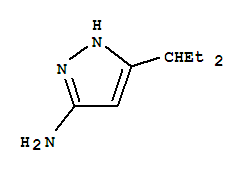 5-(1-乙基丙基)-1H-吡唑-3-胺結(jié)構(gòu)式_81114-33-2結(jié)構(gòu)式