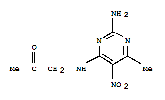 (9ci)-1-[(2-氨基-6-甲基-5-硝基-4-嘧啶)氨基]-2-丙酮結(jié)構(gòu)式_811439-86-8結(jié)構(gòu)式