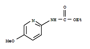 (9ci)-(5-甲氧基-2-吡啶)-氨基甲酸乙酯結(jié)構(gòu)式_81211-72-5結(jié)構(gòu)式