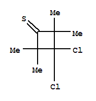(9ci)-3,3-二氯-2,2,4,4-四甲基-環(huán)丁烷硫酮結(jié)構(gòu)式_814876-19-2結(jié)構(gòu)式