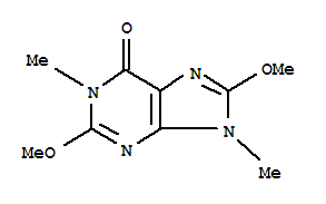 6H-purin-6-one,1,9-dihydro-2,8-dimethoxy-1,9-dimethyl-(9ci)Structure,817631-43-9Structure 6H-purin-6-one,1,9-dihydro-2,8-dimethoxy-1,9-dimethyl-(9ci) Structure,817631-43-9Structure