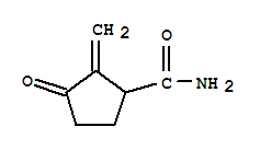 (9ci)-2-亞甲基-3-氧代-環(huán)戊烷羧酰胺結(jié)構(gòu)式_82111-96-4結(jié)構(gòu)式