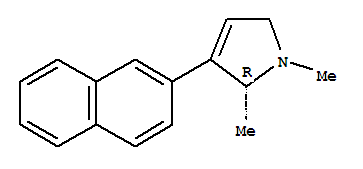 (2r)-(9ci)-2,5-二氫-1,2-二甲基-3-(2-萘)-1H-吡咯結構式_823178-89-8結構式