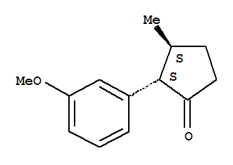 (2s,3s)-(9ci)-2-(3-甲氧基苯基)-3-甲基-環(huán)戊酮結(jié)構(gòu)式_824390-73-0結(jié)構(gòu)式