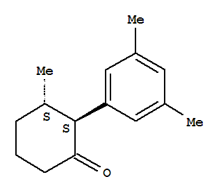 (2s,3s)-(9ci)-2-(3,5-二甲基苯基)-3-甲基-環(huán)己酮結(jié)構(gòu)式_824390-80-9結(jié)構(gòu)式