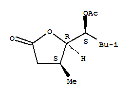 (4s,5r)-(9ci)-5-[(1s)-1-(乙?；趸?-3-甲基丁基]二氫-4-甲基-2(3H)-呋喃酮結(jié)構(gòu)式_828263-44-1結(jié)構(gòu)式
