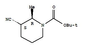 (2R,3S)-rel-(9CI)-3-氰基-2-甲基-1-哌啶羧酸 1,1-二甲基乙酯結(jié)構(gòu)式_828300-54-5結(jié)構(gòu)式