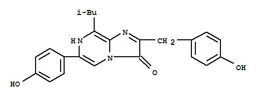 6-(4-羥基苯基)-2-[(4-羥基苯基)甲基]-8-(1-甲基乙基)-咪唑并[1,2-a]吡嗪-3(7H)-酮結(jié)構(gòu)式_828939-94-2結(jié)構(gòu)式