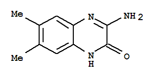 (9ci)-3-氨基-6,7-二甲基-2(1H)-喹噁啉酮結(jié)構(gòu)式_83566-28-3結(jié)構(gòu)式